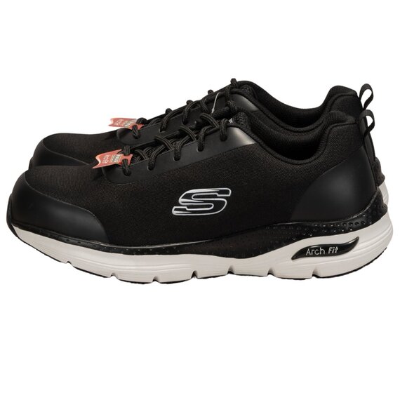 Skechers Work Arch Fit SRRingstap Mens Oxford Color Blackwhite Sizde 10.5 DM US - Picture 6 of 12